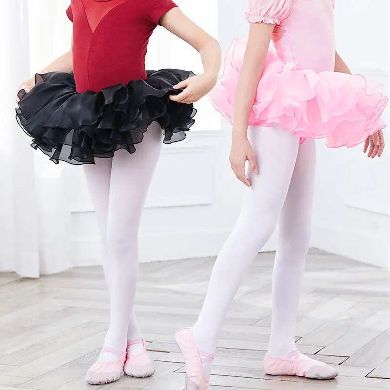Ballet Skirt Girls Tutu Skirt Kids Ballet Tutu Puffy Ballerina Princess Tutu Stage Wear Tutu Dress Organza Pettiskirt - Image 4