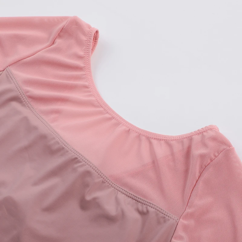 Ballet Tops Woman Dance Tops Mesh Splice Ballet Shirt Clothing Elegant Adults Yoga Ballerina Dance Costume Lady - Image 5