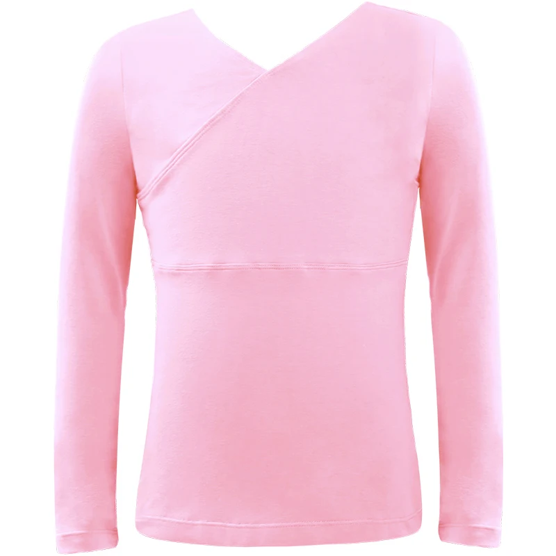 Ballet Tops Girls Dance T-shirt Long Sleeves Clothes Cross Neck Tops+Pants Sets Ballet Suits For Girls Dancewear - Image 6